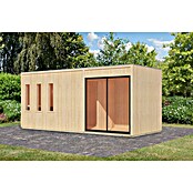 Karibu Saunahaus Monterey (L x B x H: 216,3 x 573,5 x 244,1 cm, Natur, Ohne Ofen) | BAUHAUS