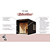 Karibu Saunahaus Miramar (L x B x H: 429 x 219,5 x 244 cm, Natur, 9 KW Ofen mit externer Steuerung) | BAUHAUS