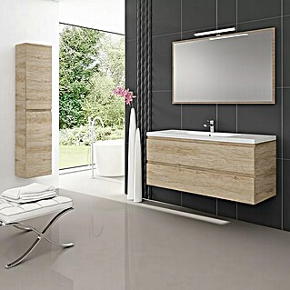 Camargue Mueble de lavabo Módena 1 seno (L x An x Al: 45 x 120 x 50 cm, Nebraska natural)