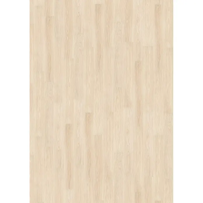 Decolife Designboden Freestyle - Oak Classic White, Landhausdiele, 1.220 x 185 x 8 mm - Helle Holzparkettboden mit Dielen in versetztem Muster.