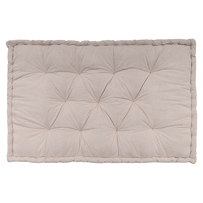 Cojín para asiento de palet (1 ud., L x An x Al: 120 x 80 x 10 cm, 100% algodón, Beige) | BAUHAUS