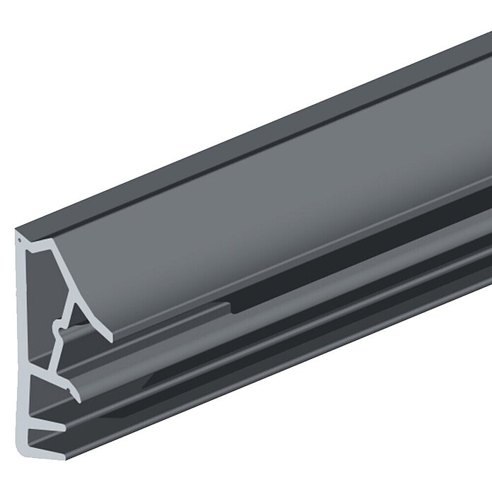 Ellen Frameprofiel 1201 SCF (l x b x h: 25 m x 12 mm x 5 mm, Kunststof, Zwart) | BAUHAUS