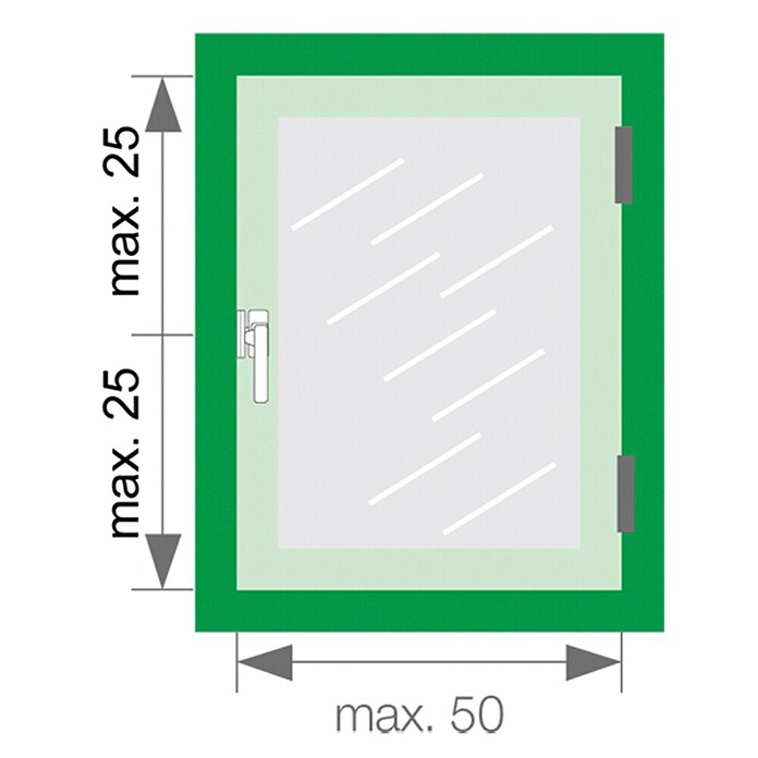 Axa Raamgreep 3327 - rechts (Aluminium, Zwart, DIN-R) | BAUHAUS