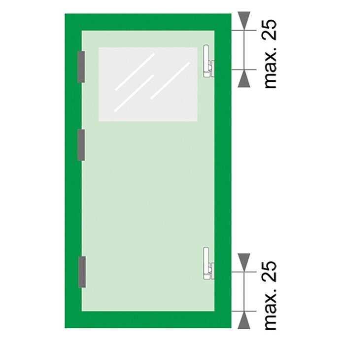 Axa Raamgreep 3327 - rechts (Aluminium, Zwart, DIN-R) | BAUHAUS