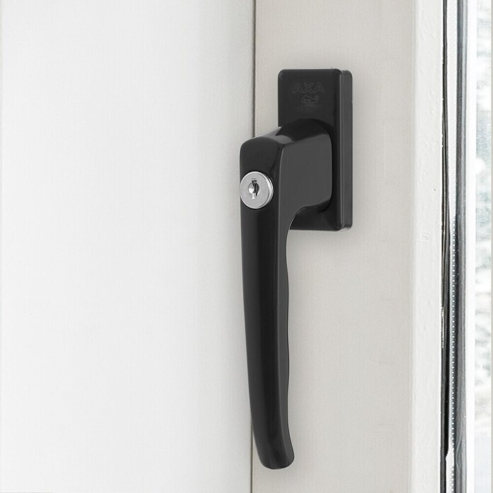 Axa Raamgreep 3350 (Aluminium, Zwart) | BAUHAUS