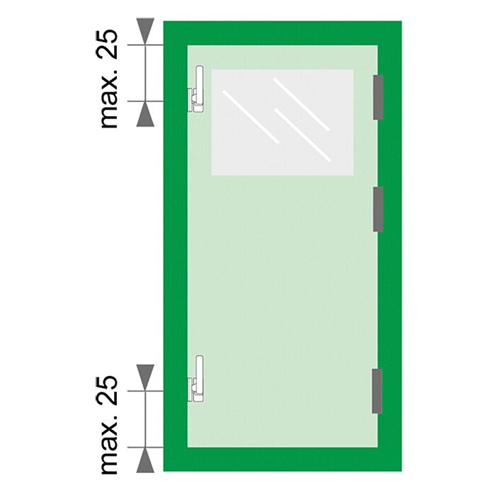 Axa Raamgreep 3327 - links (Aluminium, Zwart, DIN-L) | BAUHAUS