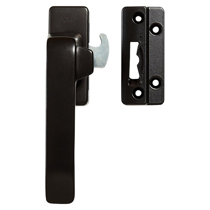 Axa Raamgreep 3327 - links (Aluminium, Zwart, DIN-L) | BAUHAUS