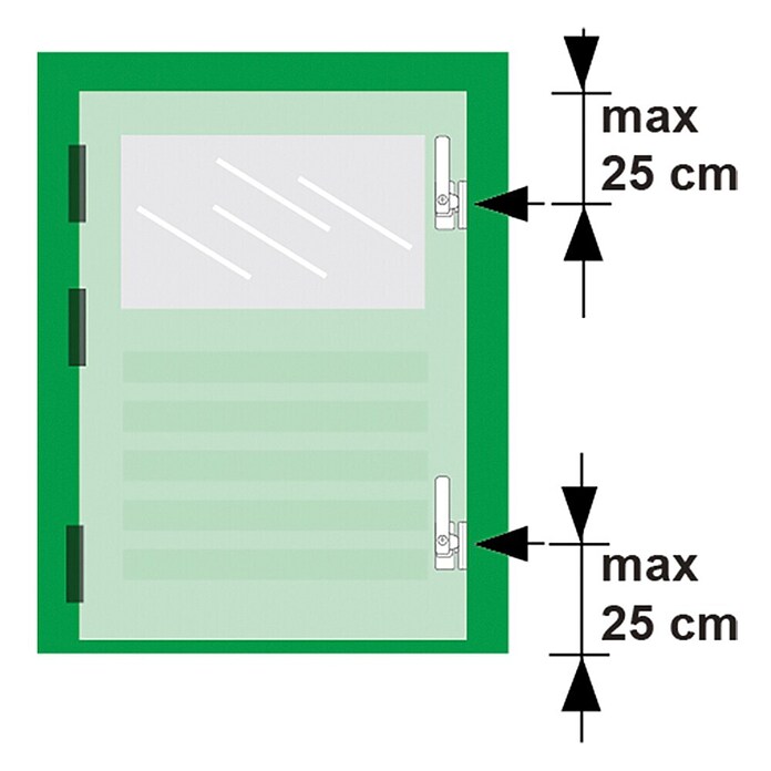Axa Raamgreep 3329 - rechts (Aluminium, Zwart) | BAUHAUS