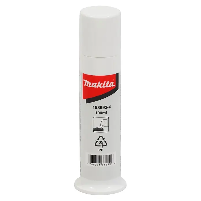Makita XGT 40V max. Akku-Kombihammer HR011GU201 - 40 V, 2 Akkus, 4 Ah, 3,3 J - Weiße Makita 100ml Flasche für Werkzeugpflege, Artikel 198993-4, aus PP.