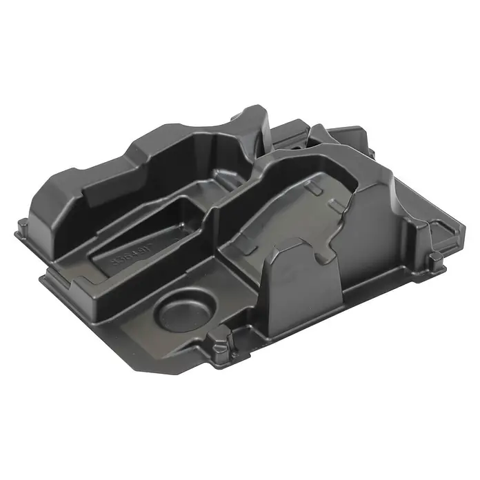 Makita XGT 40V max. Akku-Kombihammer HR011GU201 - 40 V, 2 Akkus, 4 Ah, 3,3 J - Dunkelgraue geformte Kunststoffschale mit mehreren Fächern und der Nummer 8364917.
