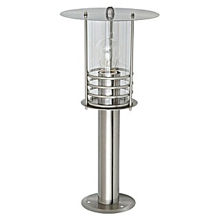 Starlux Silver Star II Sokkellamp voor buiten (60 W, Kleur behuizing: Roestvrij staal, Zonder lichtbron, Hoogte: 45 cm)