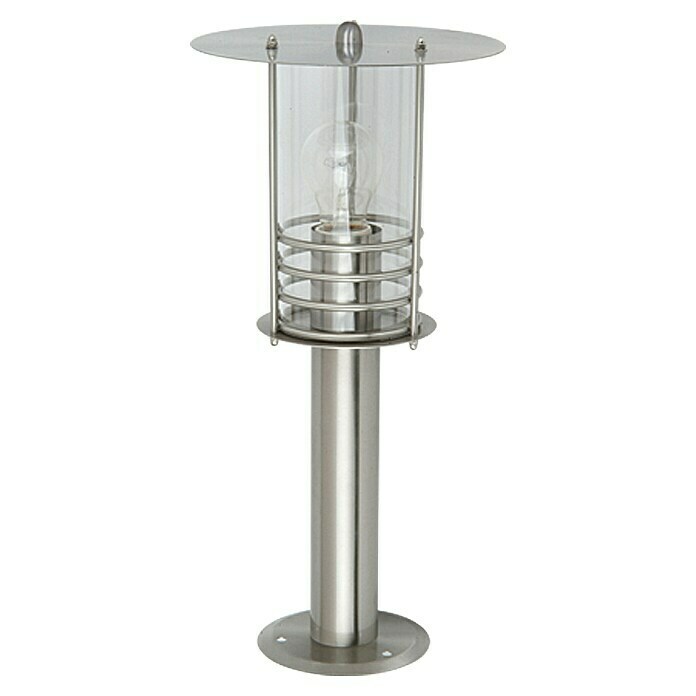 Starlux Silver Star II Sokkellamp voor paden (60 W, Kleur: Roestvrij staal, Hoogte: 45 cm)