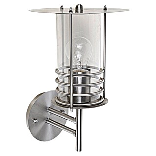 Starlux Silver Star II Vanjska zidna svjetiljka (Uspravna, IP44, 60 W, 24 x 22 x 35 cm, Srebrne boje)