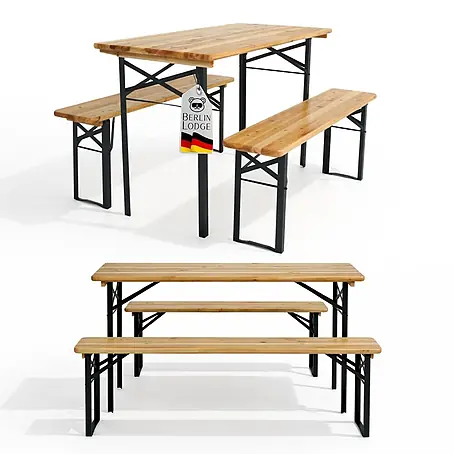 Chefgastro  Gartentisch-Set Bierzeltgarnitur WIESN
