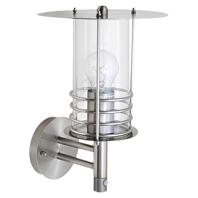 Starlux Silver Star II Wandlamp voor buiten Staand met bewegingsmelder (60 W, Hoogte: 35 cm)