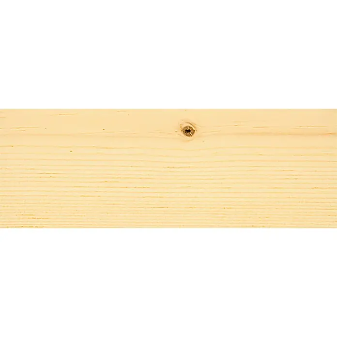 Osmo High Solid Hartwachsöl Rapid - Farblos, 750 ml, Seidenmatt - Helles Fichtenholzbrett mit natürlicher Maserung und Astloch, ideal für Möbelbau und Innenausbau.