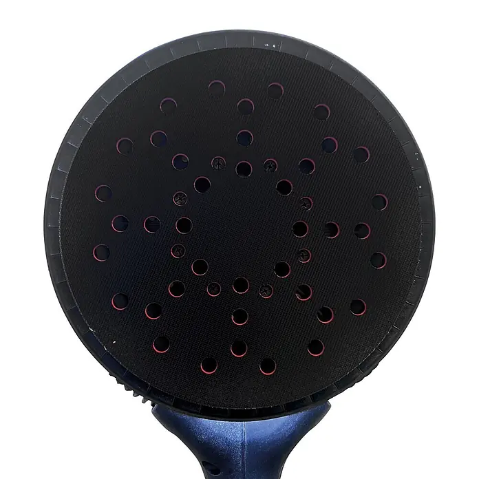 Fartools Lijadora de pared y techo BDWS 400 - 400 W, Diámetro disco de lija: 225 mm - Plato lijador circular oscuro con superficie texturizada, numerosos orificios de extracción de polvo con bordes rosa/rojos y tornillos visibles.