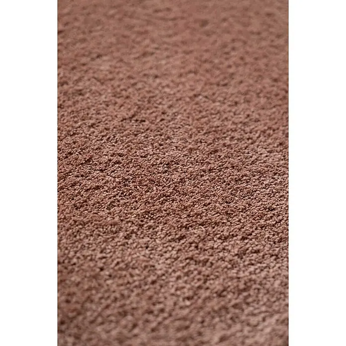 Bricoflor Teppichfliese - Breite: 50 cm, Velours, pink - Texturierter brauner Teppich mit dichtem, weichem Flor.