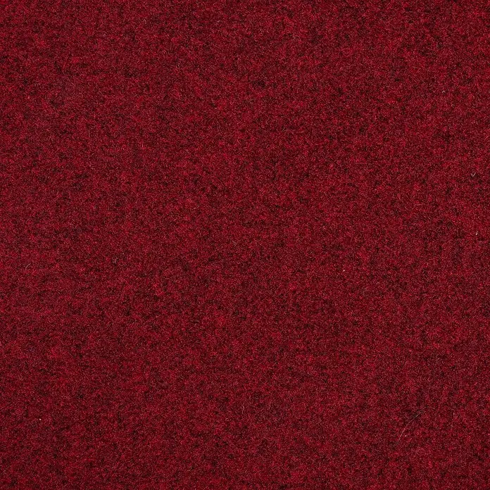 Bricoflor Teppichfliese - Breite: 50 cm, Nadelfilz, Polypropylen, rot - Dunkelroter Filzstoff mit dichter, faseriger Textur.