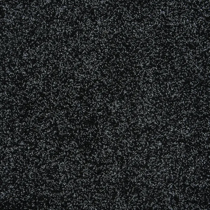 Bricoflor Teppichfliese - Breite: 50 cm, Nadelfilz, Polypropylen, anthrazit - Schwarze und graue strukturierte Schmutzfangmatte.