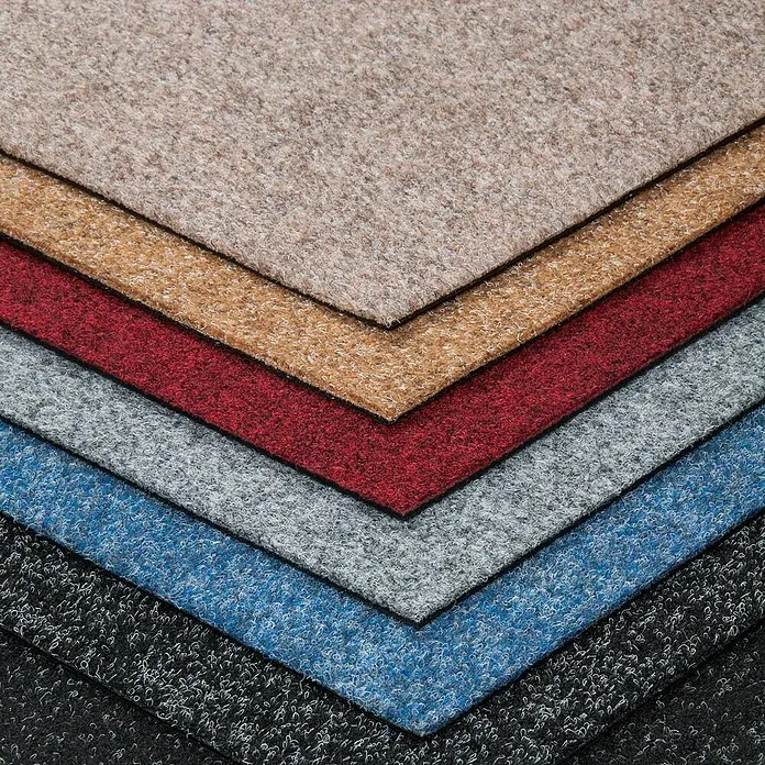 Bricoflor Teppichfliese - Breite: 50 cm, Nadelfilz, Polypropylen, beige - Strukturierte Teppichmuster in verschiedenen Farben: Beige, Hellbraun, Rot, Grau, Blau, Schwarz.