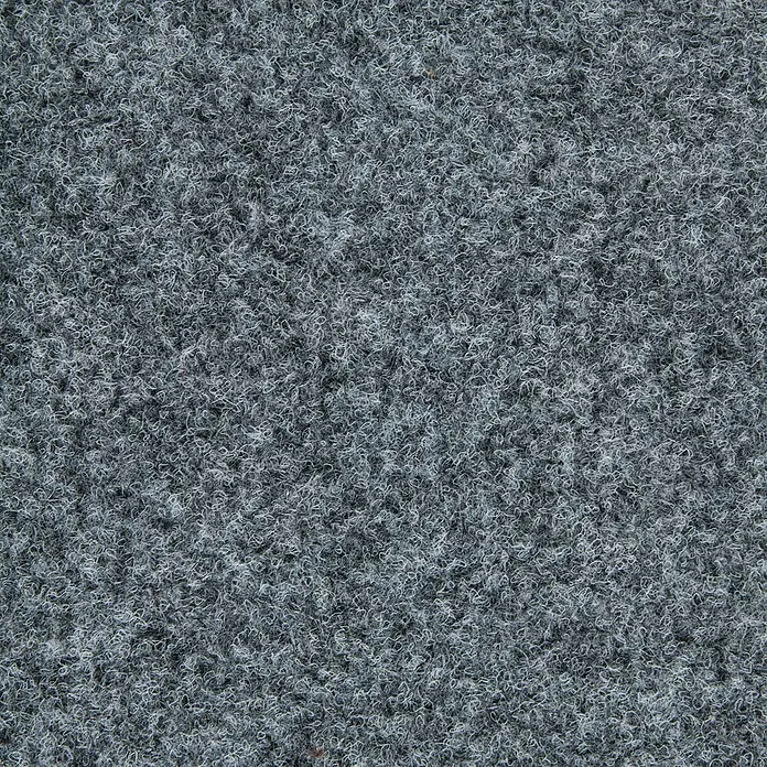 Bricoflor Teppichfliese - Breite: 50 cm, Nadelfilz, Polypropylen, grau - Dichte graue Schlingenwaren- oder Filzstofftextur.