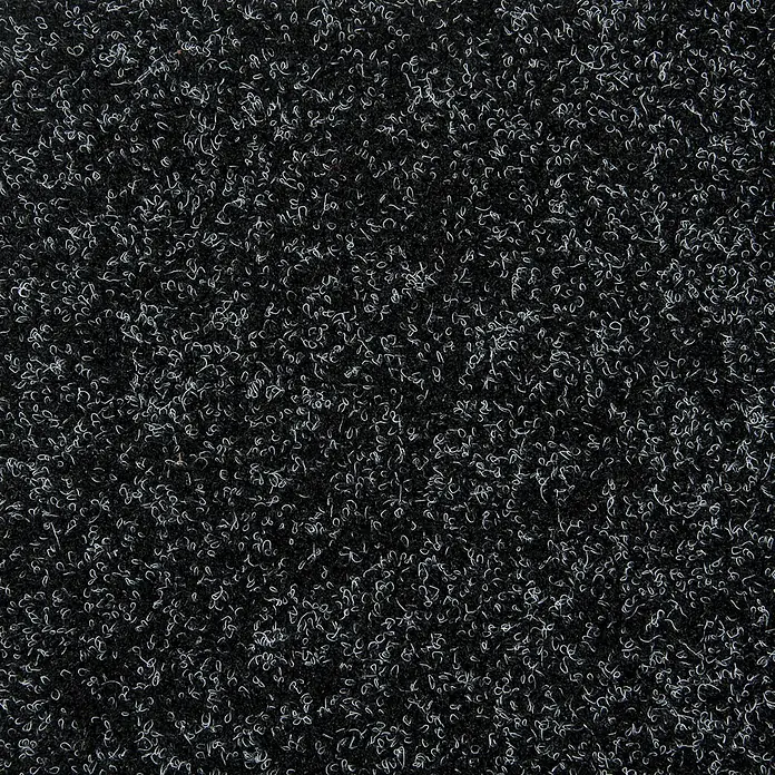 Bricoflor Teppichfliese - Breite: 50 cm, Nadelfilz, Polypropylen, anthrazit - Schwarzer Teppich mit weißer Schlingenstruktur.
