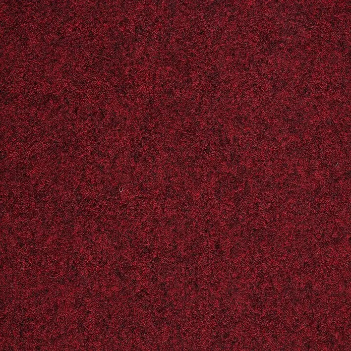 Bricoflor Teppichfliese - Breite: 50 cm, Nadelfilz, Polypropylen, rot - Tiefer roter, texturierter Teppich.