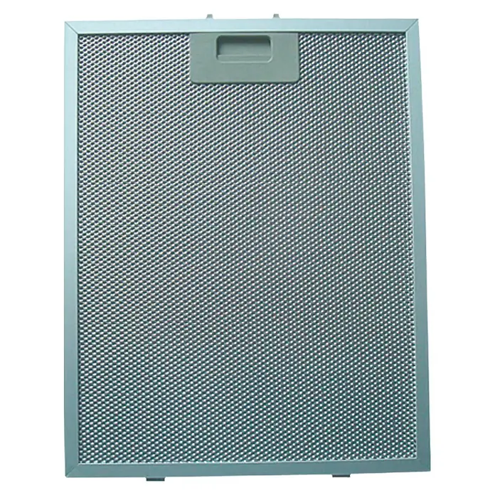 Respekta Fettfilter MIZ 2030 - Metall, 2 Stk., Passend für: Respekta Dunstabzugshaube CH 0120 IX - Produktabbildung eines Dunstabzugshaubenfilters, ideal um Ihre Küche sauber und fettfrei zu halten. Die regelmäßige Reinigung verlängert die Lebensdauer.