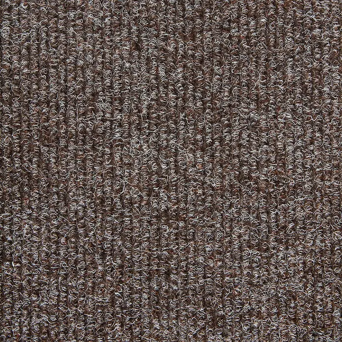 Bricoflor Teppichfliese -  - Braune und weiße strukturierte Schlingenmatte.