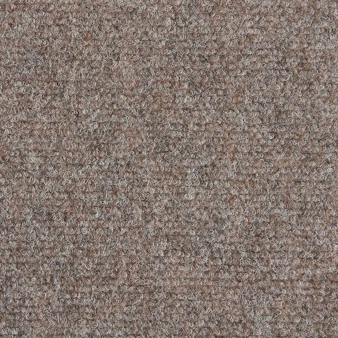 Bricoflor Teppichfliese - Breite: 50 cm, Nadelfilz, Polypropylen, braun - Melierte braune Schlingenflor-Teppichstruktur.