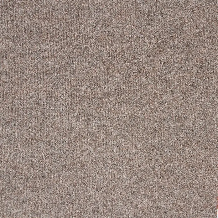 Bricoflor Teppichfliese - Breite: 50 cm, Nadelfilz, Polypropylen, braun - Robuste beigebraune Schlingenflor-Teppichstruktur.