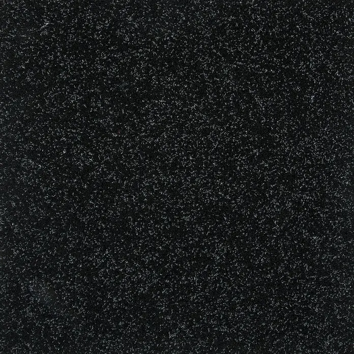 Bricoflor Teppichfliese - Breite: 50 cm, Nadelfilz, Polypropylen, schwarz - Schwarzes strukturiertes Material mit weißen Sprenkeln.