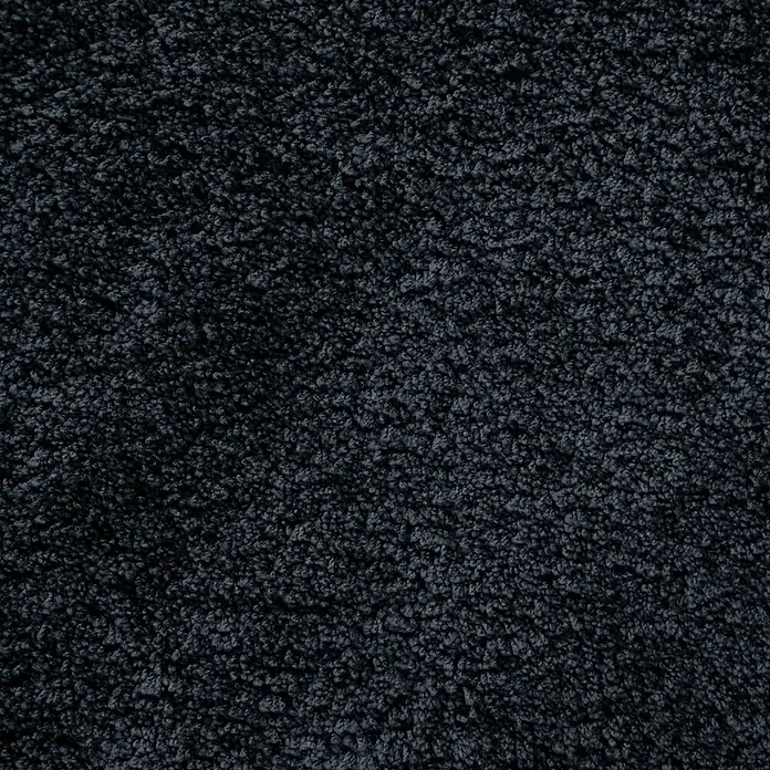 Bricoflor Teppichfliese - Breite: 50 cm, Velours, grau - Tiefmarineblauer, plüschiger Stoff mit Textur.