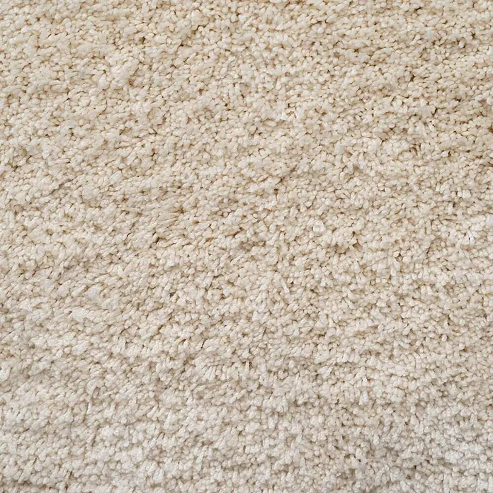 Bricoflor Teppichfliese - Breite: 50 cm, Velours, weiß - Weicher, cremefarbener Hochflorteppich.