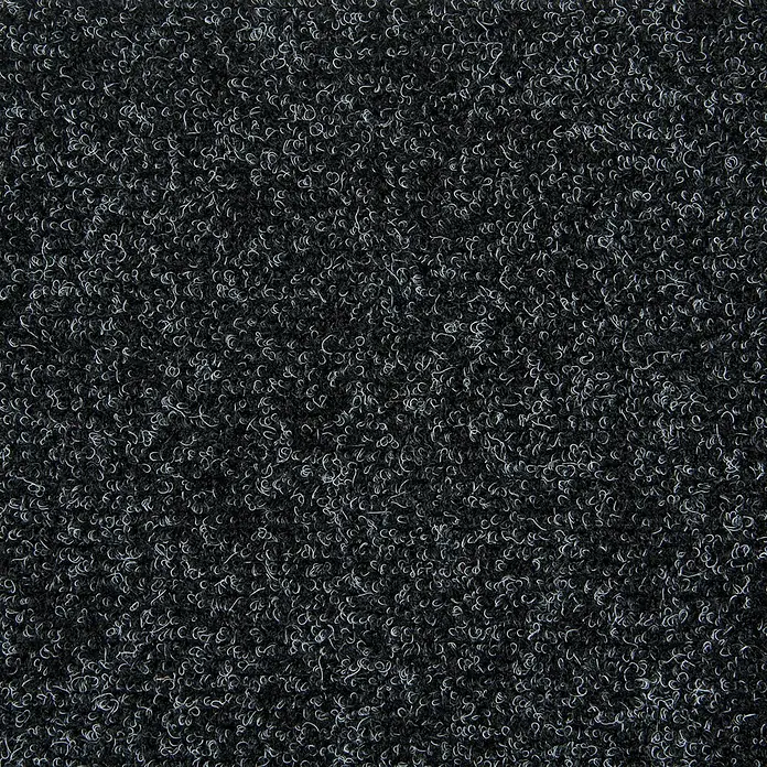 Bricoflor Teppichfliese - Breite: 50 cm, Nadelfilz, Polypropylen, anthrazit - Strukturierte dunkelgrau-weiß melierte Teppichoberfläche.