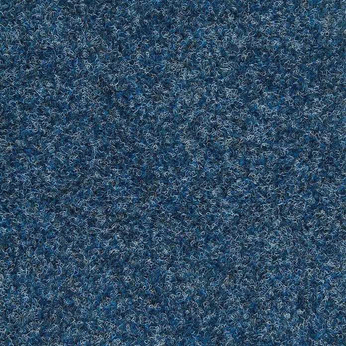 Bricoflor Teppichfliese - Breite: 50 cm, Nadelfilz, Polypropylen, blau - Strukturierter blauer Teppich mit gemischten hellen und dunklen Fasern.