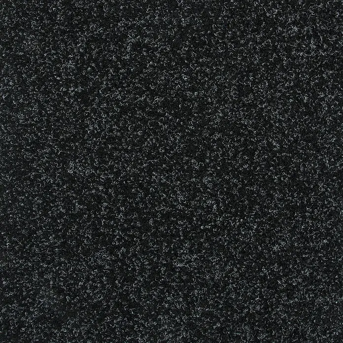 Bricoflor Teppichfliese - Breite: 50 cm, Nadelfilz, Polypropylen, schwarz - Dunkelgraue Texturmatte mit weißen Sprenkeln.