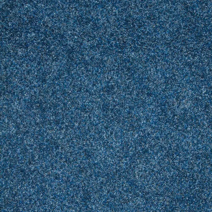 Bricoflor Teppichfliese - Breite: 50 cm, Nadelfilz, Polypropylen, blau - Melierte blaue Teppichstruktur.