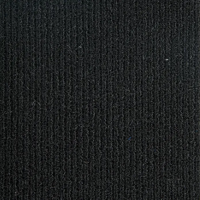 Bricoflor Teppichfliese -  - Schwarze, gerippte, strapazierfähige Teppich- oder Fußmattentextur.
