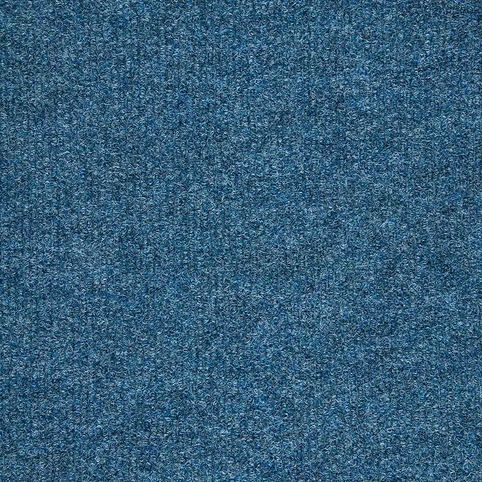Bricoflor Teppichfliese -  - Blaue melierte Schlingenware-Teppichstruktur.