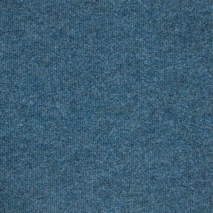 Bricoflor Teppichfliese -  - Strukturierter blauer Stoff oder Teppich mit sichtbarer Rippenstruktur.