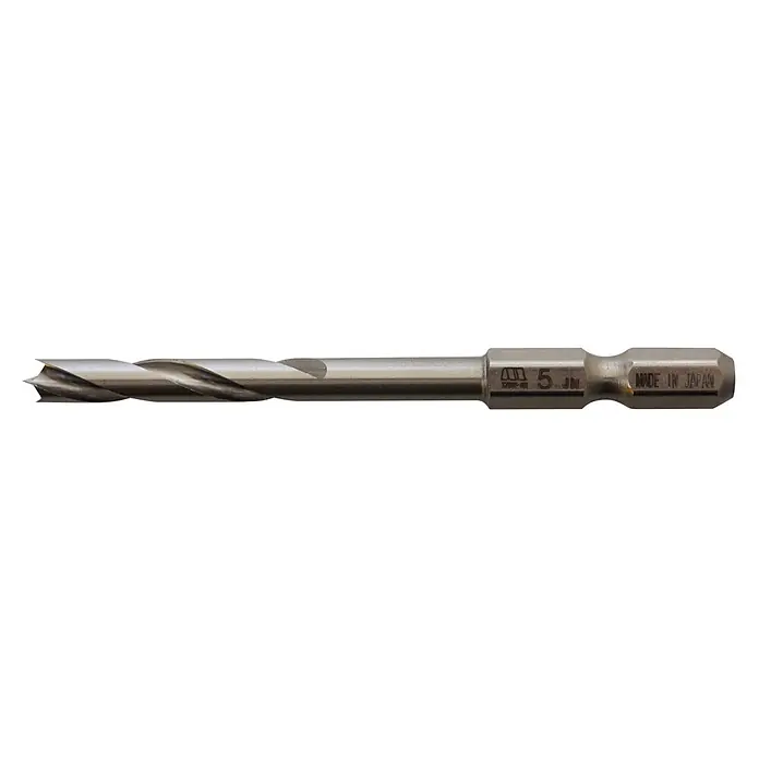 Famex Universalbohrer Star-M-601-050 - Durchmesser Bohrer: 5 mm - Metallischer 5-mm-Bohrer mit Sechskantschaft und Spiralnuten zum Bohren.