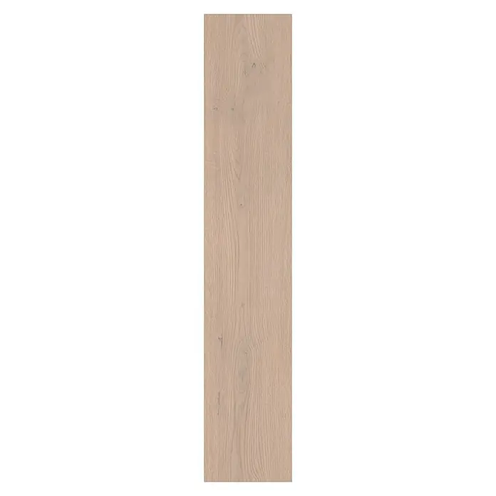 LOGOCLIC Edition Laminat Vinto - Twilight Oak, Landhausdiele, 1.288 x 245 x 8 mm - Helle Eichenholzplatte mit sichtbarer Maserung und feinen Ästen.