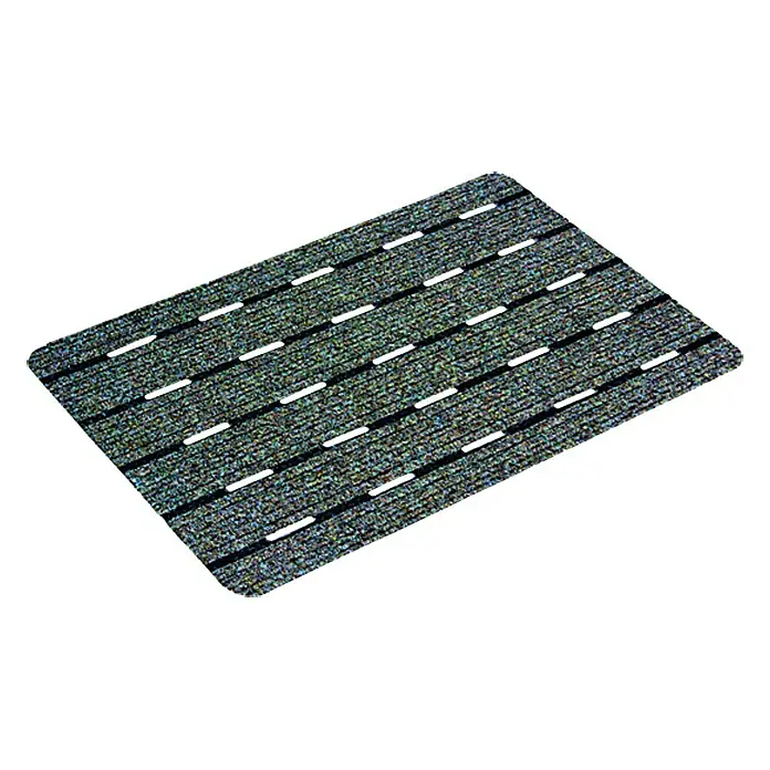 Astra Fußmatte Perfo Rips - Grau, 40 x 60 cm, 100 % Polypropylen - Graue MOLLE-Plattform mit Schlaufen, ideal für taktische Ausrüstung, bietet Flexibilität und sicheren Halt.