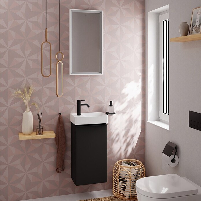 Hansgrohe Badmeubelset Xelu Q 340/245 (l x b x h: 26,5 x 36 x 69,5 cm, Diamond Matt Grey) | BAUHAUS
