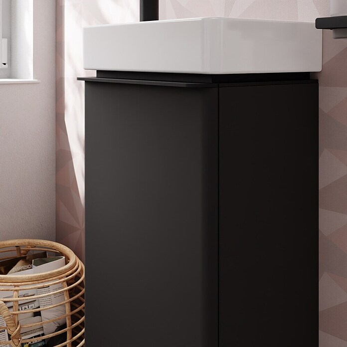 Hansgrohe Badmeubelset Xelu Q 340/245 (l x b x h: 26,5 x 36 x 69,5 cm, Diamond Matt Grey) | BAUHAUS