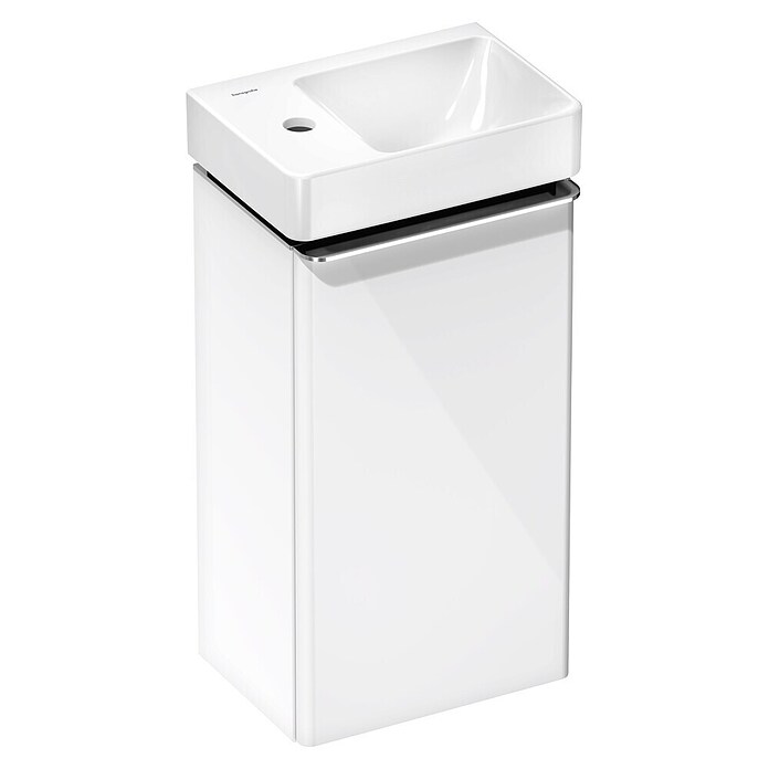 Hansgrohe Badmeubelset Xelu Q 340/245 (l x b x h: 26,5 x 36 x 69,5 cm, High Gloss White) | BAUHAUS