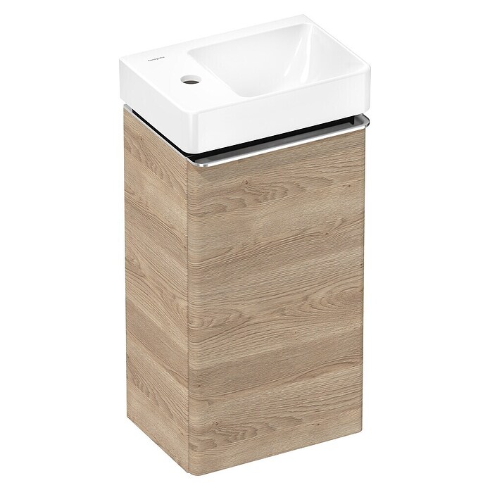 Hansgrohe Badmeubelset Xelu Q 340/245 (l x b x h: 26,5 x 36 x 69,5 cm, Natural Oak) | BAUHAUS