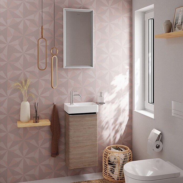 Hansgrohe Badmeubelset Xelu Q 340/245 (l x b x h: 26,5 x 36 x 69,5 cm, Natural Oak) | BAUHAUS